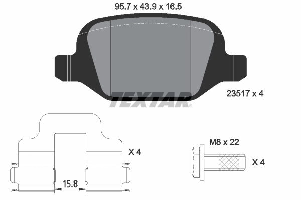 Brake Pad Set, disc brake