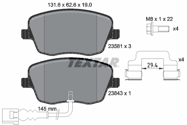 Brake Pad Set, disc brake