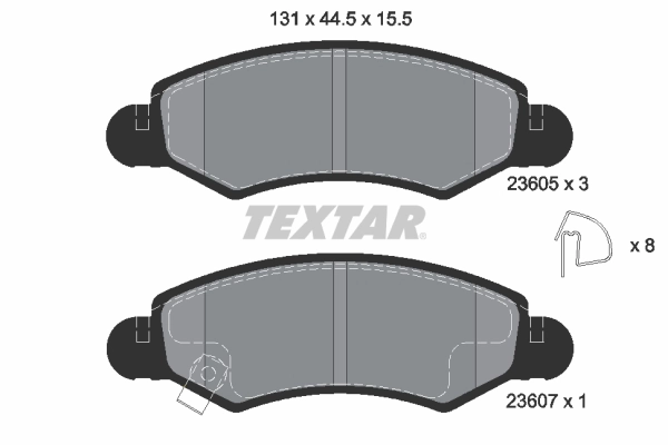 Brake Pad Set, disc brake