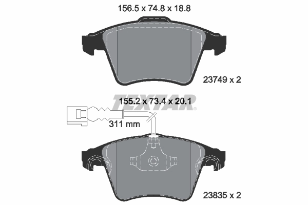Brake Pad Set, disc brake