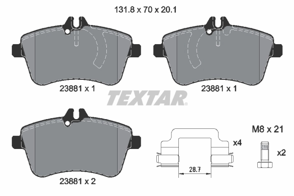 Brake Pad Set, disc brake
