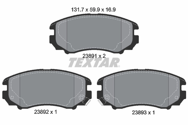 Brake Pad Set, disc brake