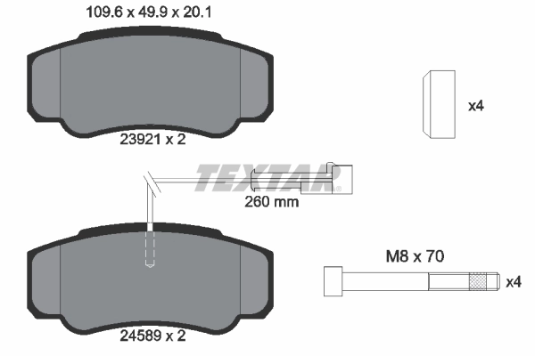 Brake Pad Set, disc brake