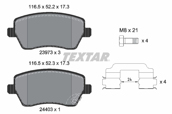 Brake Pad Set, disc brake