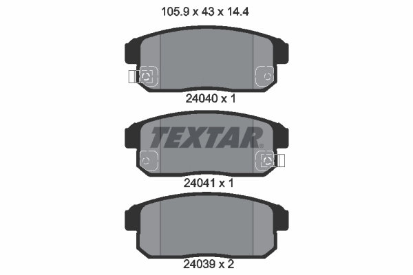 Brake Pad Set, disc brake