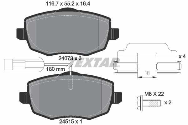 Brake Pad Set, disc brake