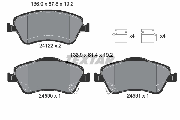 Brake Pad Set, disc brake