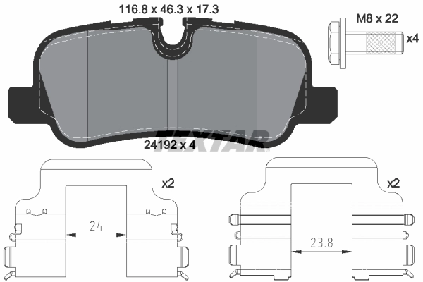Brake Pad Set, disc brake