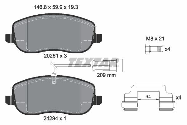 Brake Pad Set, disc brake