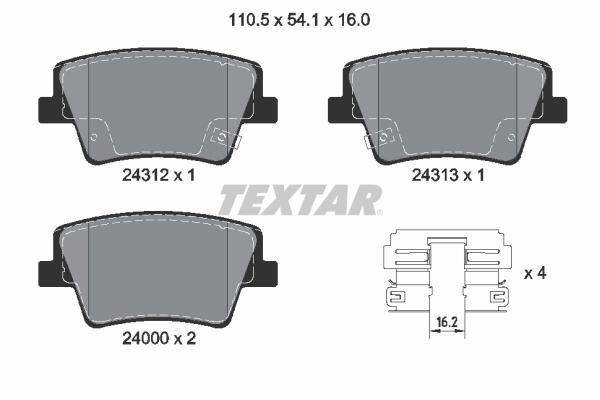 Brake Pad Set, disc brake