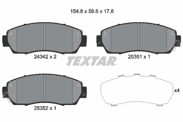 Brake Pad Set, disc brake