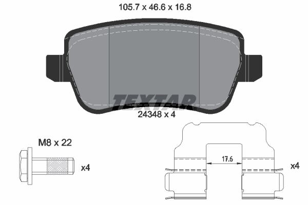 Brake Pad Set, disc brake