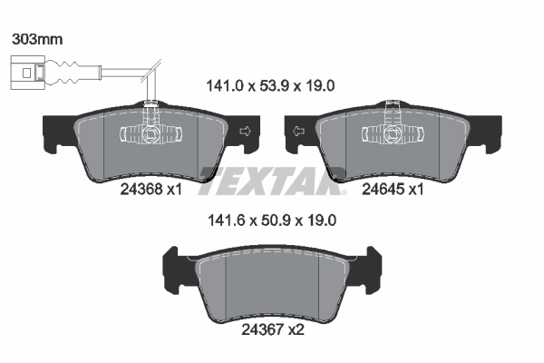 Brake Pad Set, disc brake