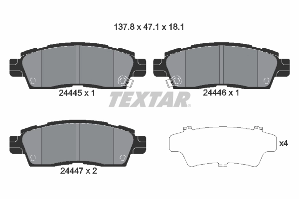 Brake Pad Set, disc brake