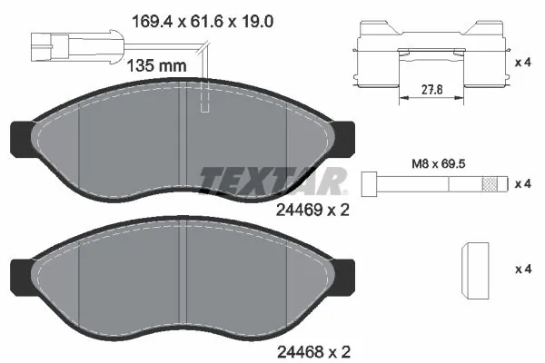 Brake Pad Set, disc brake