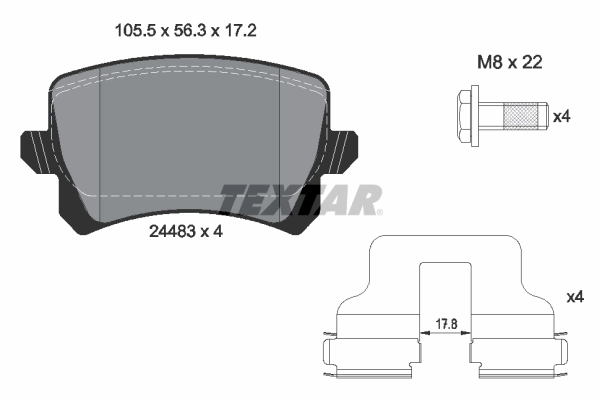 Brake Pad Set, disc brake