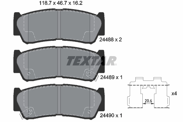 Brake Pad Set, disc brake