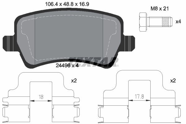 Brake Pad Set, disc brake