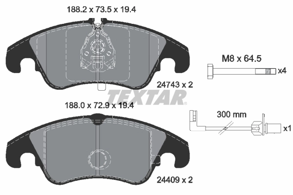 Brake Pad Set, disc brake