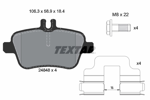 Brake Pad Set, disc brake