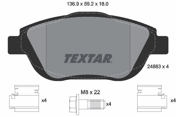 Brake Pad Set, disc brake