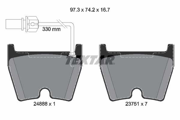Brake Pad Set, disc brake