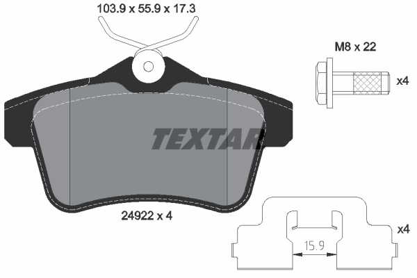 Brake Pad Set, disc brake