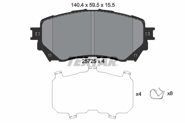 Brake Pad Set, disc brake