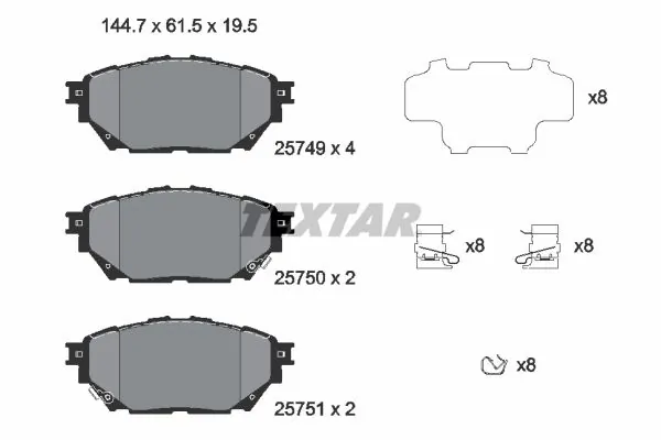 Brake Pad Set, disc brake