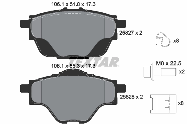 Brake Pad Set, disc brake