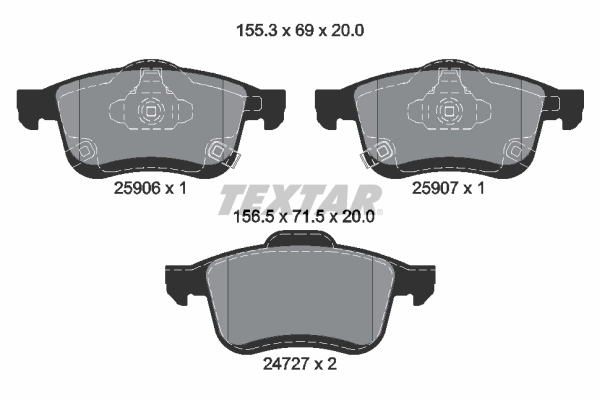 Brake Pad Set, disc brake