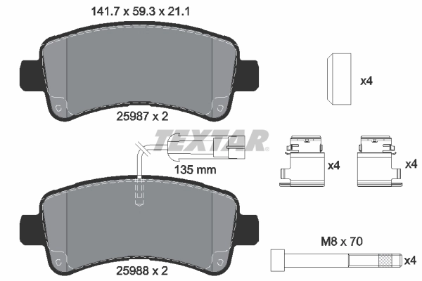 Brake Pad Set, disc brake