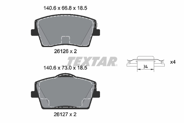 Brake Pad Set, disc brake