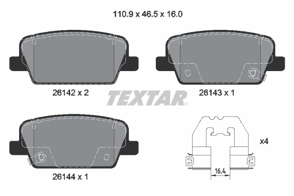 Brake Pad Set, disc brake