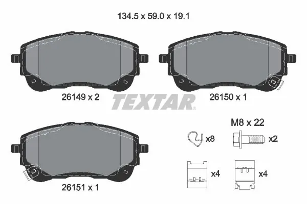 Brake Pad Set, disc brake