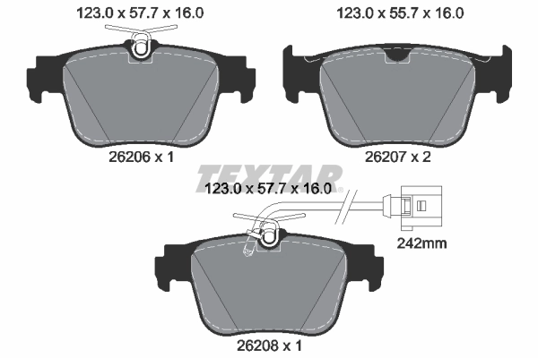 Brake Pad Set, disc brake