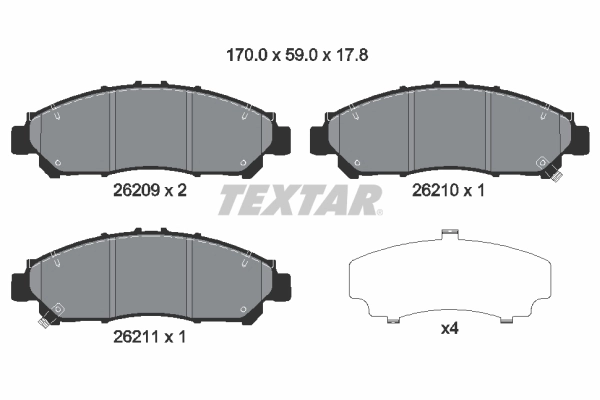 Brake Pad Set, disc brake