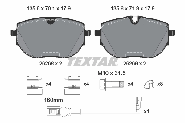 Brake Pad Set, disc brake