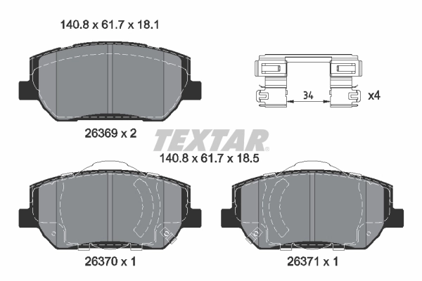Brake Pad Set, disc brake