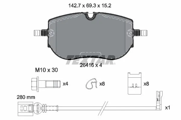Brake Pad Set, disc brake