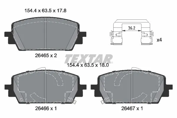 Brake Pad Set, disc brake