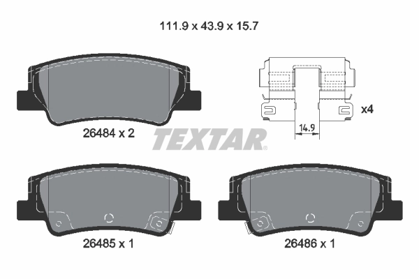 Brake Pad Set, disc brake