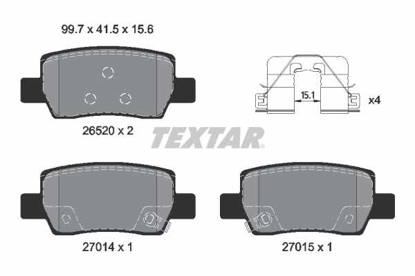 Brake Pad Set, disc brake