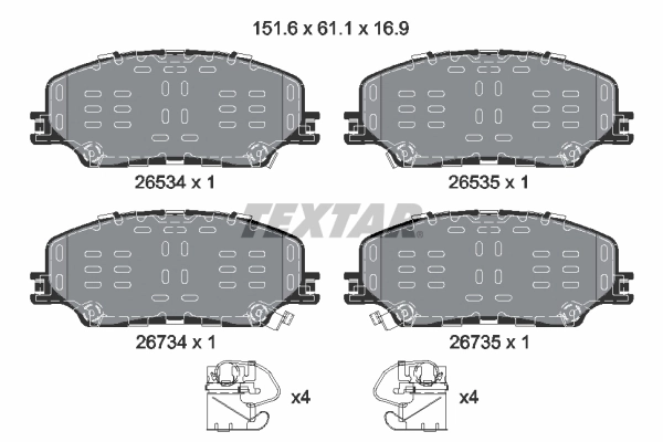 Brake Pad Set, disc brake