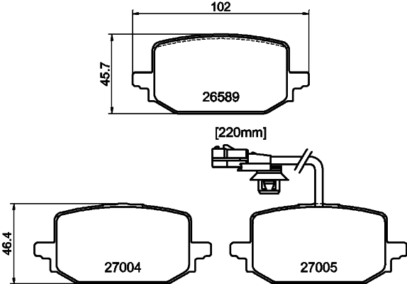 Brake Pad Set, disc brake