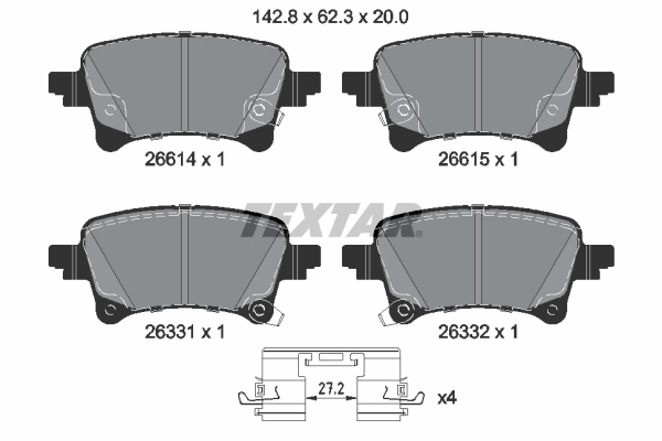 Brake Pad Set, disc brake