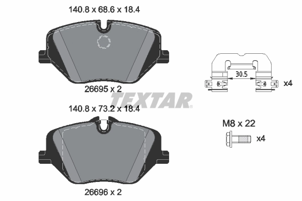 Brake Pad Set, disc brake