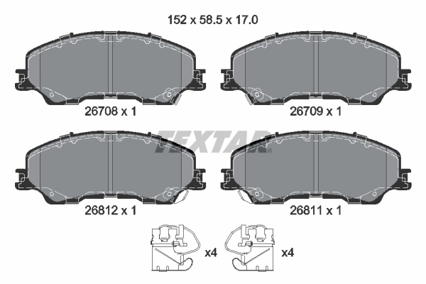 Brake Pad Set, disc brake