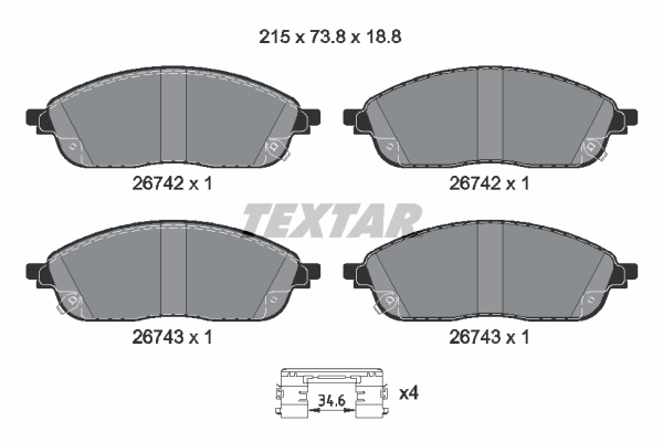 Brake Pad Set, disc brake