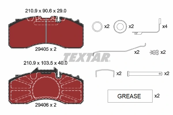 Brake Pad Set, disc brake